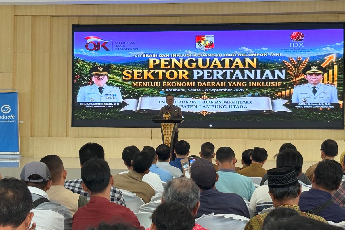 OJK Lampung dan Pemkab Lampung Utara Bekali 250 Petani Akses Pembiayaan Formal hingga Investasi Legal