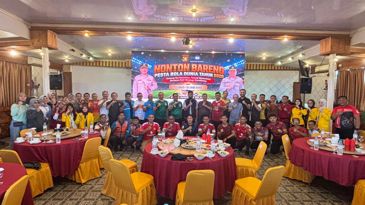 Nobar Piala Dunia 2026 di Palembang, Polda Sumsel Ajak 12 Instansi Perkuat Sinergi Keamanan Daerah