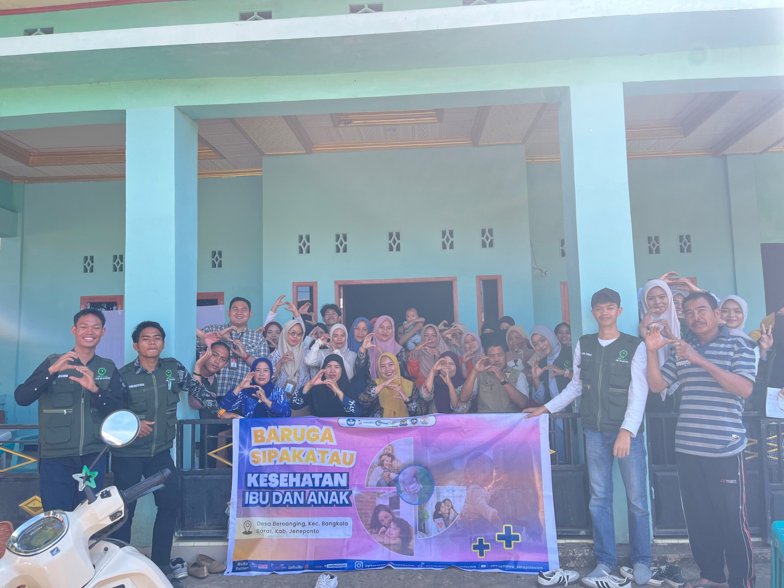 Mahasiswa FIKK UNM Gelar Baruga Kesehatan Ibu dan Anak di Jeneponto, Perkuat Pencegahan Stunting dari Hulu