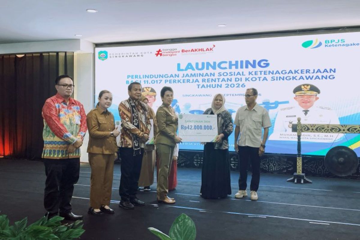 Pemkot Singkawang Alokasikan Iuran Jamsostek untuk 11.017 Pekerja Rentan dari APBD 2026