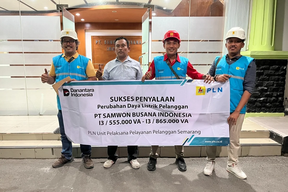 PLN UP3 Semarang Tambah Daya Listrik Pabrik Garmen hingga 865.000 VA, Dukung Ekspansi Industri di Jawa Tengah