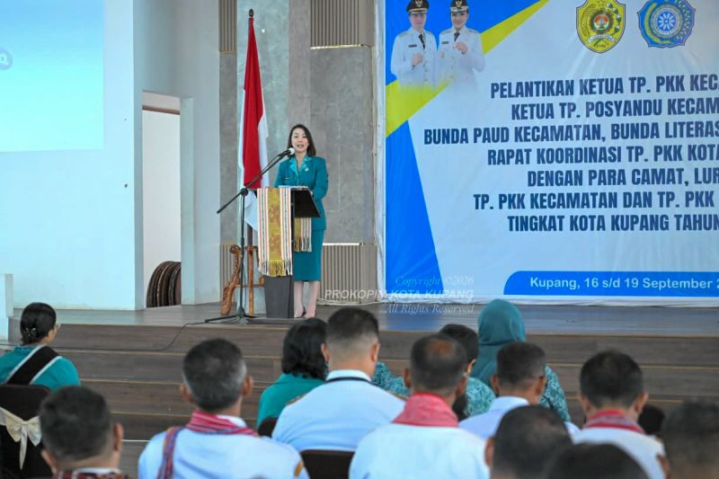 TP PKK Kota Kupang Kukuhkan 114 Penggerak Kecamatan, Dana Operasional Rp5 Juta per Wilayah