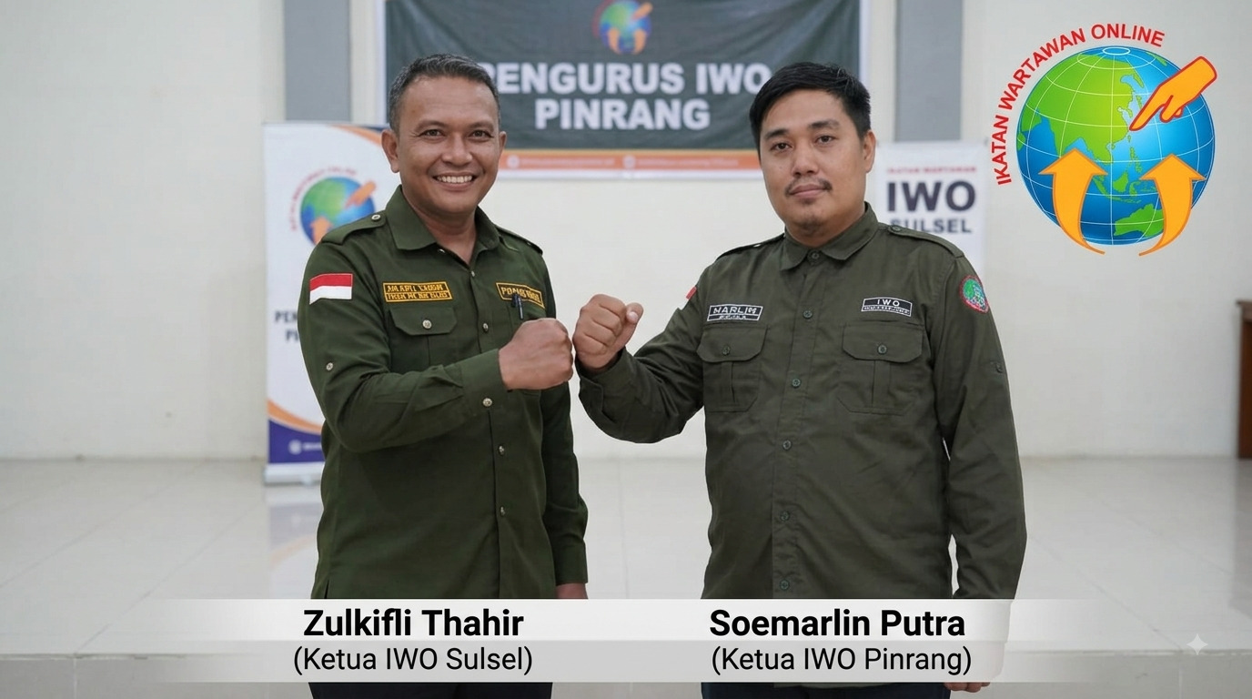 Ketua IWO Sulsel Minta IWO Pinrang Awasi Program MBG dan Kopdes Merah Putih, Buka Kanal Pengaduan Masyarakat