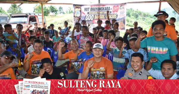 Sambut Hari Bhayangkara ke-80, Polda Sulteng dan Komunitas Offroader Salurkan Bantuan ke 7 Desa Terpencil di Pinembani
