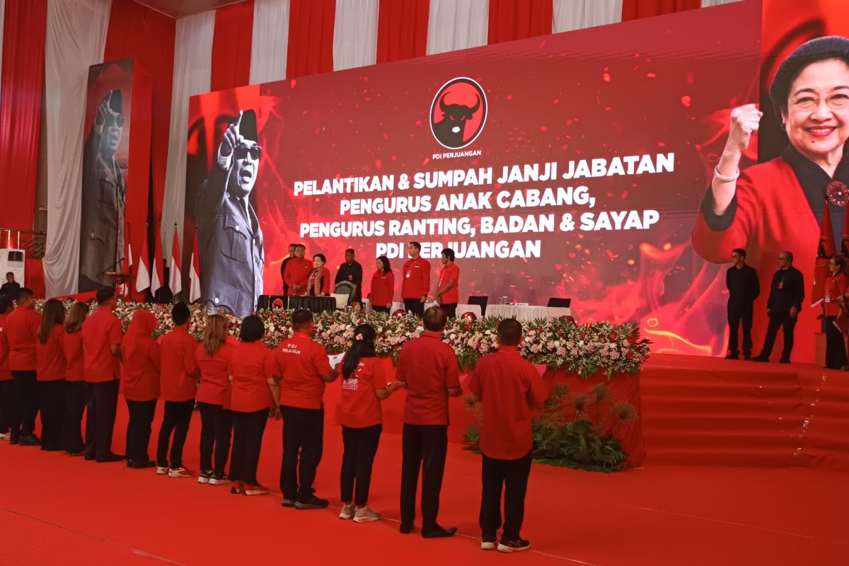 Megawati Lantik Pengurus PDI Perjuangan Sulawesi Utara di Minahasa, Sumpah Janji Digelar Bersama Konsolidasi Internal