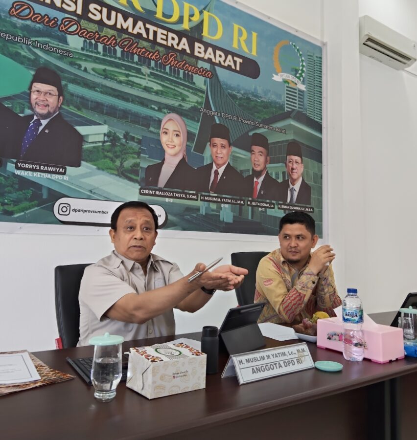 Anggota DPD RI Muslim M. Yatim Serap Aspirasi METI Sumbar, Bahas Regulasi dan Tanah Ulayat untuk Energi Bersih