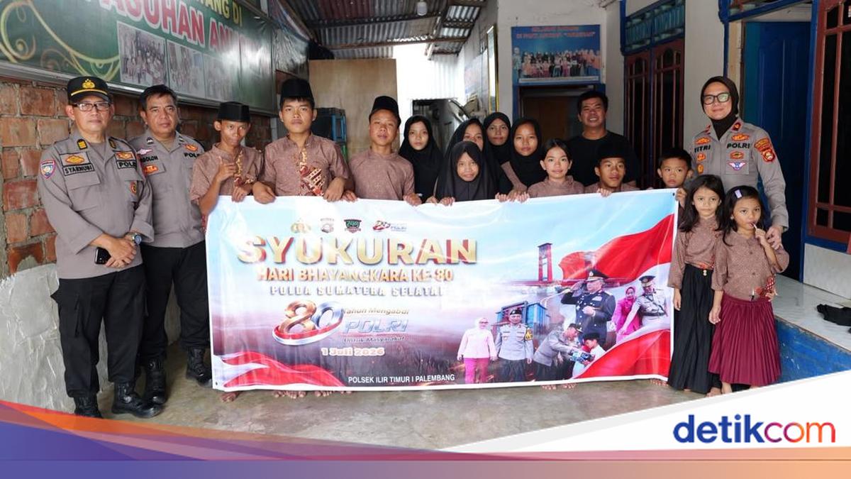 Hari Bhayangkara ke-80, Polda Sumsel Salurkan 3.074 Paket Makanan ke 80 Panti Asuhan di Palembang