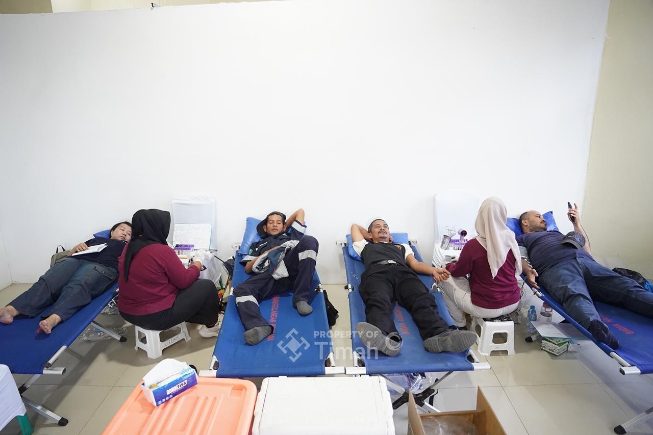 Donor Darah HUT ke-50 PT Timah di Bangka Tengah Kumpulkan 55 Kantong Darah, Wakil Bupati Soroti Stok RSUD