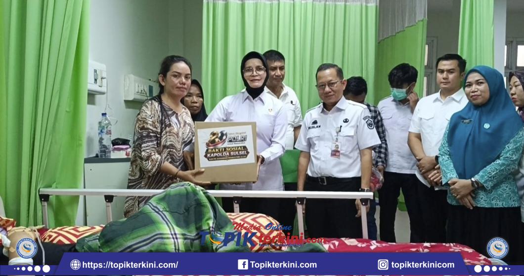 Dirres PPA-PPO Polda Sulsel Jenguk Siswa SMKN 5 Takalar Korban Penganiayaan, Bawa Sembako hingga Alat Tulis
