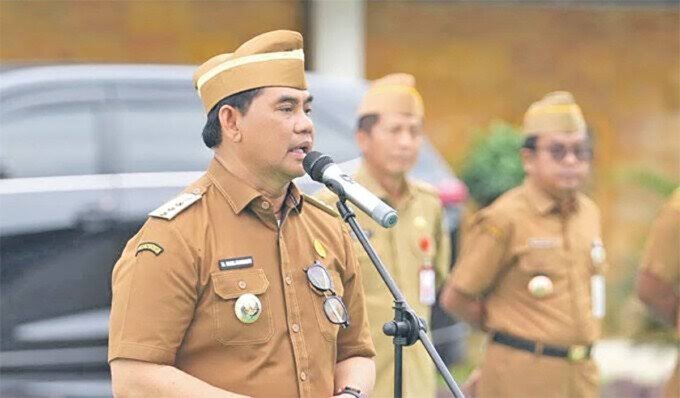 Bupati Barito Utara Shalahuddin Pimpin Apel Pagi di Bapperida, Disiplin ASN Jadi Fondasi Pelayanan Publik