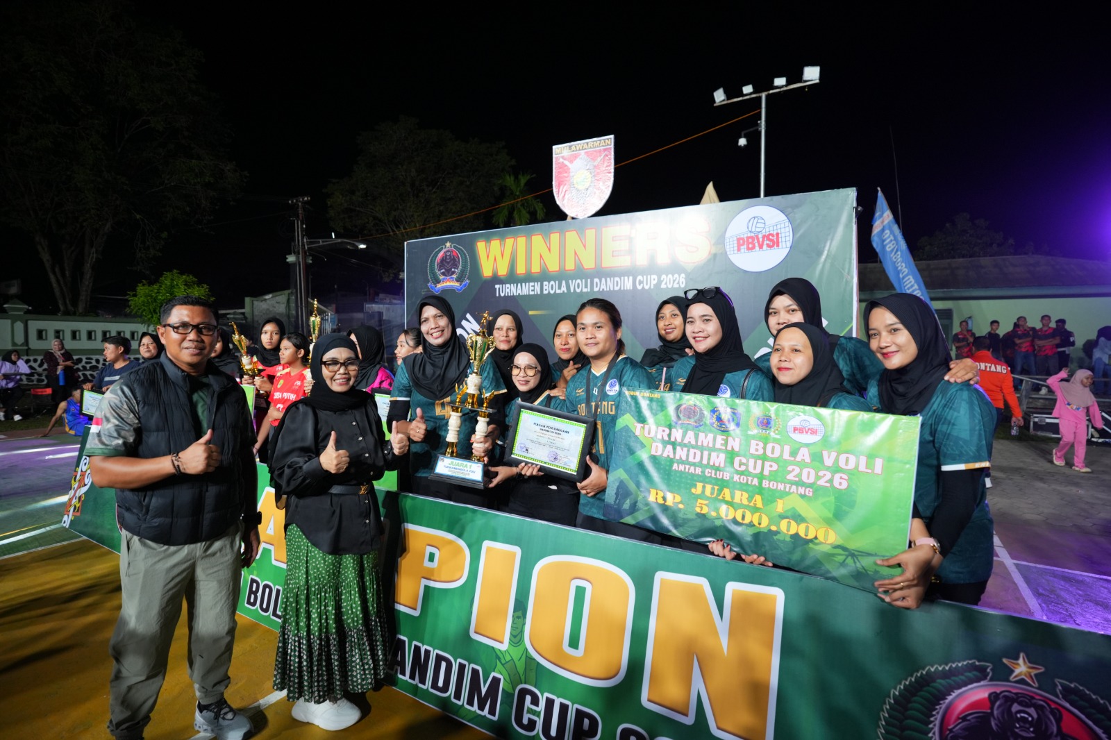 Tutup Dandim Cup 2026, Wali Kota Bontang: Turnamen Ini Bukti Nyata Kemanunggalan TNI dan Rakyat
