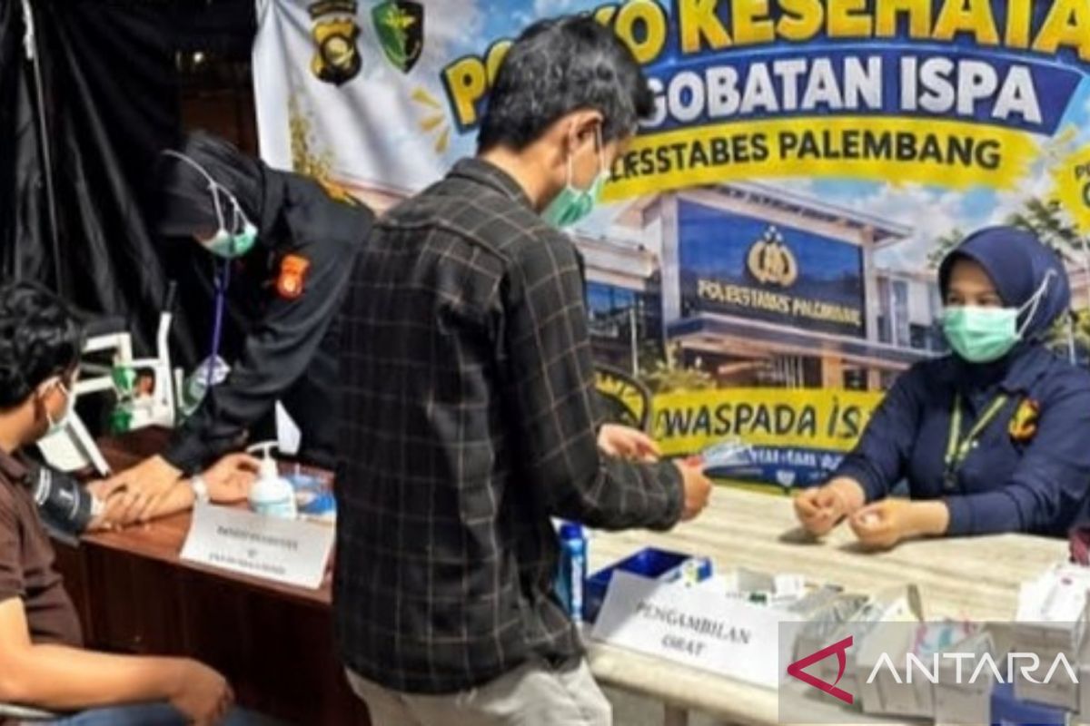 Polrestabes Palembang Buka Posko Pengobatan ISPA Gratis, 3 Dokter dan 6 Perawat Disiagakan