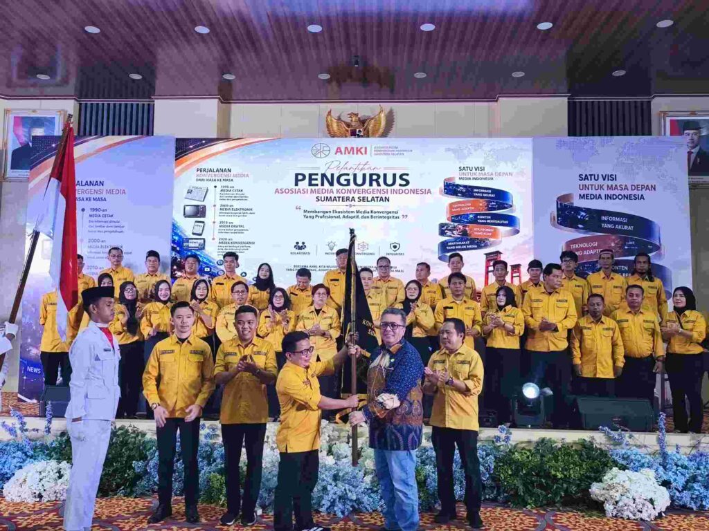 AMKI Sumsel Resmi Dilantik, Dede Umar Pimpin Rumah Besar Media Konvergensi di Palembang