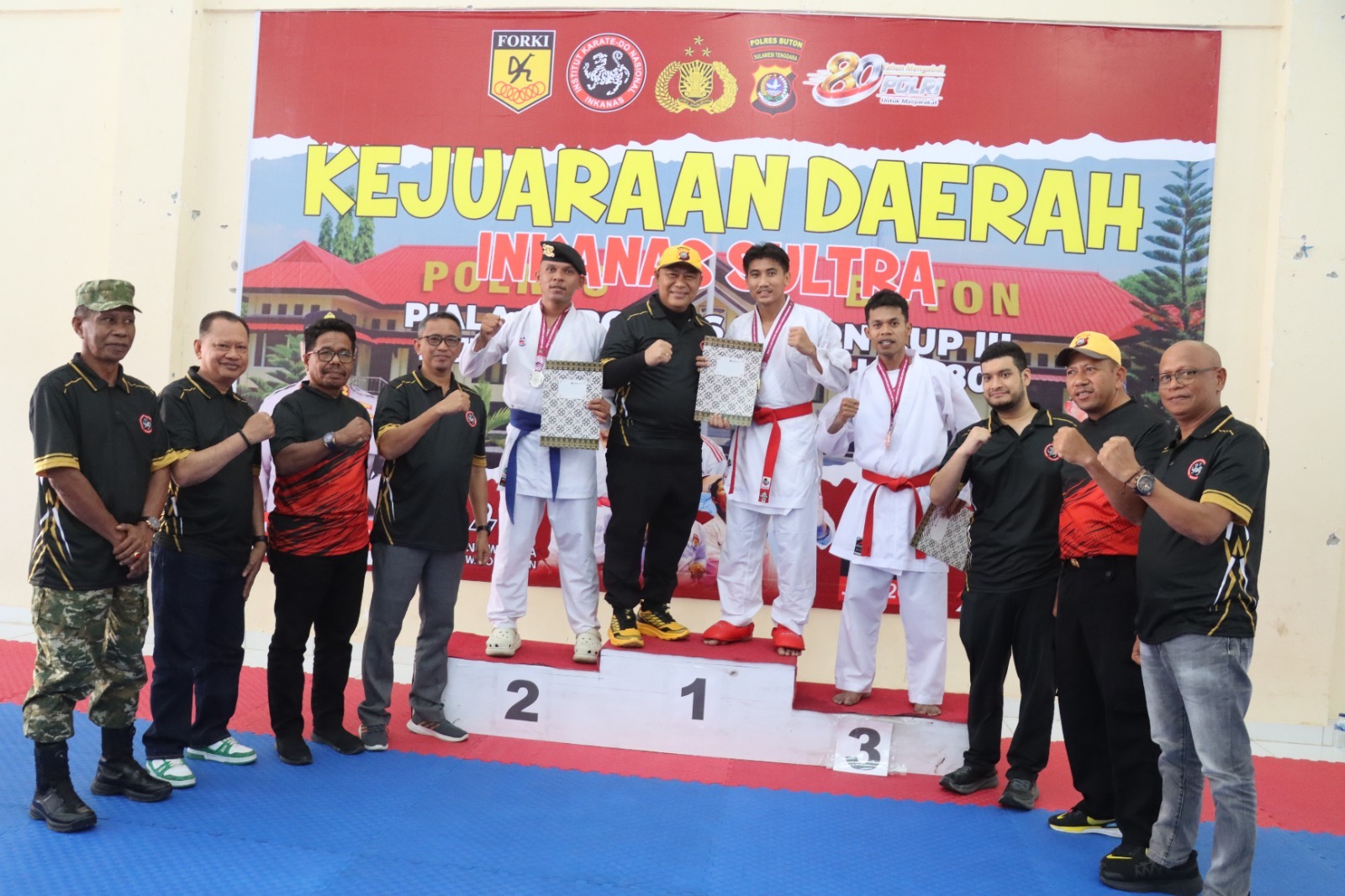 Polres Buton Gelar Kejurda Inkanas Sultra Piala Kapolres Cup III, 351 Atlet dari 15 Kontingen Bertanding