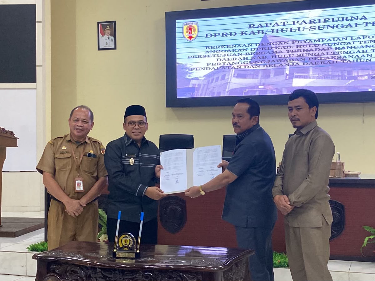 PAD Lampaui Target hingga Opini WTP, DPRD dan Pemkab HST Sepakati Pertanggungjawaban APBD 2025