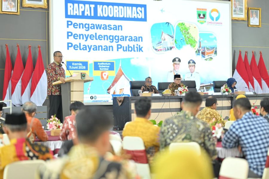 Ombudsman RI Dorong Pemprov Sumbar Perbaiki Pelayanan Publik, Sekda Akui Masih Ada Persepsi Negatif Masyarakat