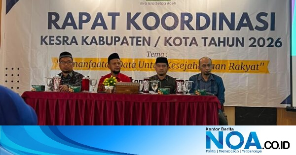 Aceh Barat Tuan Rumah Rakor Kesra 2026, Pemprov Aceh Dorong Data Akurat untuk Bansos Tepat Sasaran