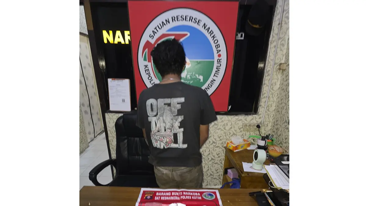 Polres Kotim Ringkus Pengedar Sabu di Sampit, 44 Gram Barang Bukti Diamankan dari Tangan AW