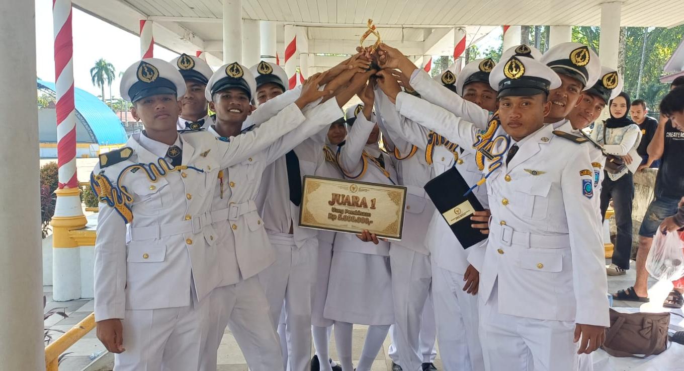 SMKN 1 Tukak Sadai Juara 1 LKBB dan Pengibaran Bendera, Siap Wakili Bangka Belitung ke Nasional