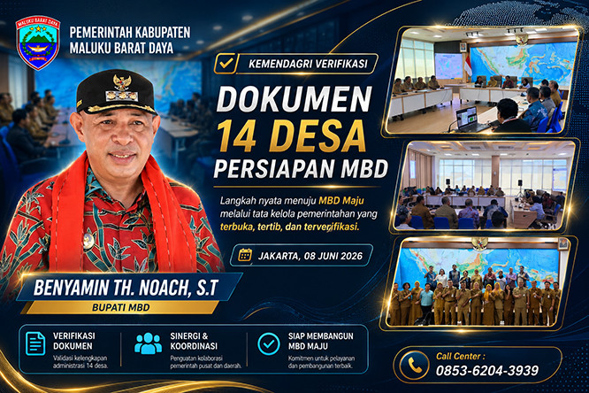 Pemkab Maluku Barat Daya Ajukan 14 Desa Persiapan ke Kemendagri, Bupati Noach Optimistis Jadi Definitif