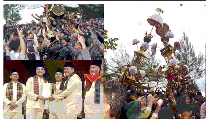 Momen Hoyak Tabuik Piaman 2026 di Pariaman: Wamenbud Giring Ganesha Nyanyi hingga Tabuik Dibuang ke Laut