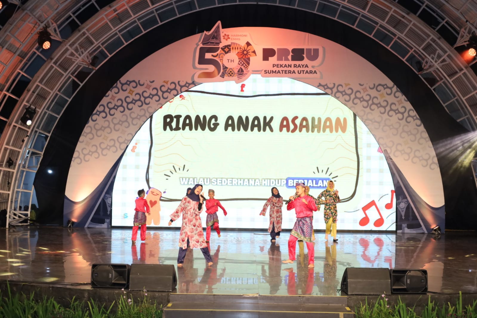 Pemkab Asahan Tampilkan Seni Budaya dan UMKM di PRSU ke-50, Ratusan Pelajar dari 14 Etnis Jadi Pemeran Utama