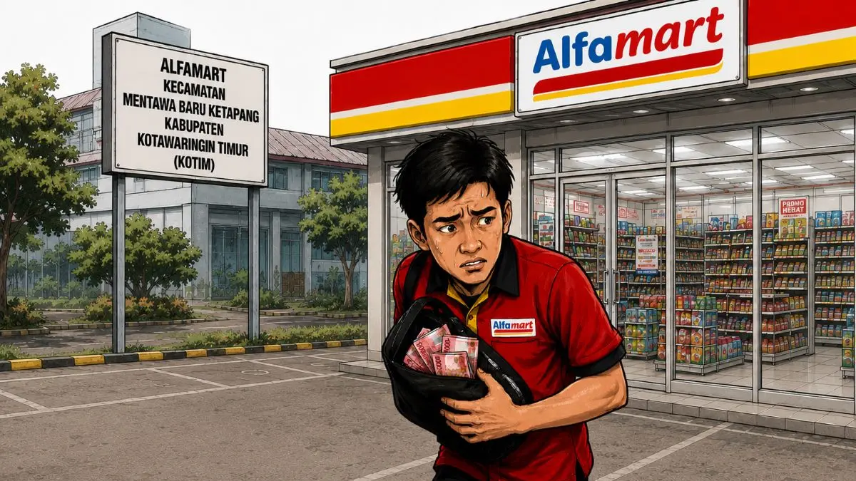 Kasir Alfamart di Sampit Dilaporkan ke Polisi, Diduga Gelapkan Uang Perusahaan Rp10 Juta