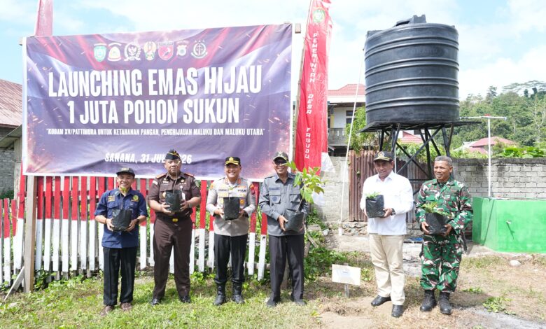 Wabup Sula dan Kodim 1510 Luncurkan Program Satu Juta Pohon Sukun, Target Jadi Penopang Ketahanan Pangan
