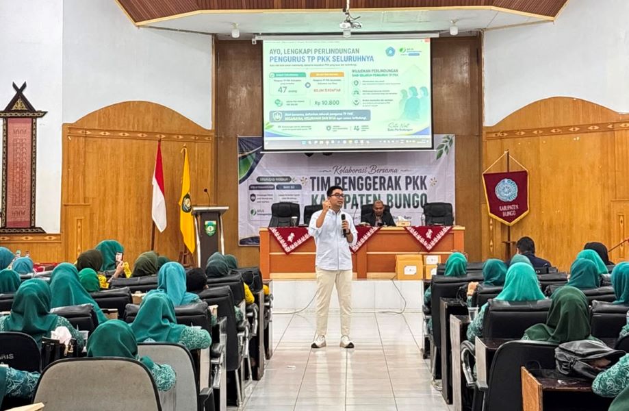 Kader PKK di Kabupaten Bungo Dibekali Literasi Jaminan Sosial BPJS Ketenagakerjaan, Target Cakupan UCJ Meningkat