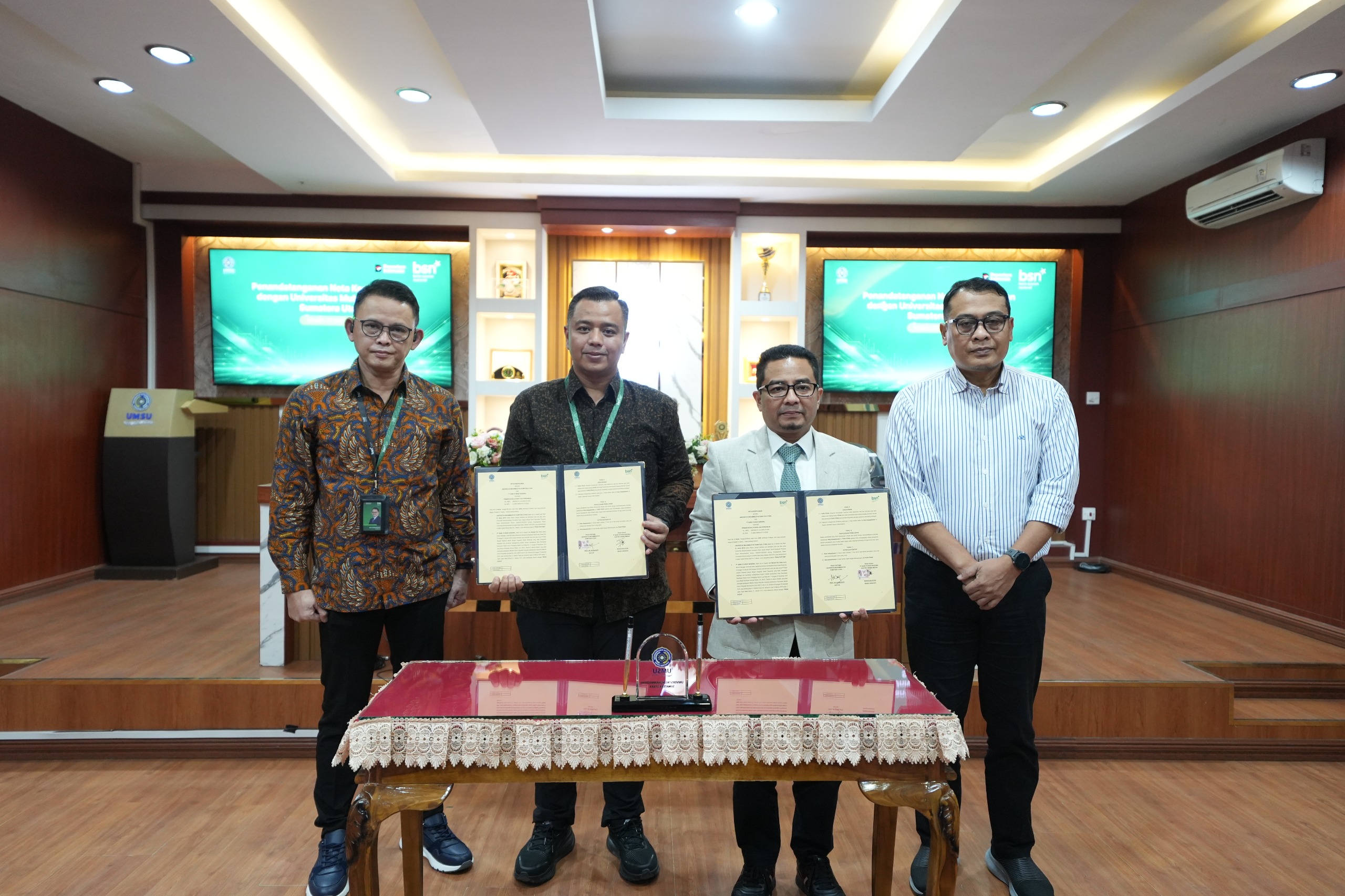 UMSU Jalin Kemitraan dengan BSN, Fokus pada Pendidikan Syariah dan Program Magang Mahasiswa