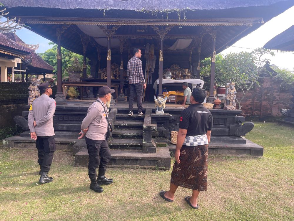Maling Gasak Kotak Sesari Pura Dalem Segening Klungkung, Prajuru Sempat Tunda Pencarian karena Hari Sudah Larut