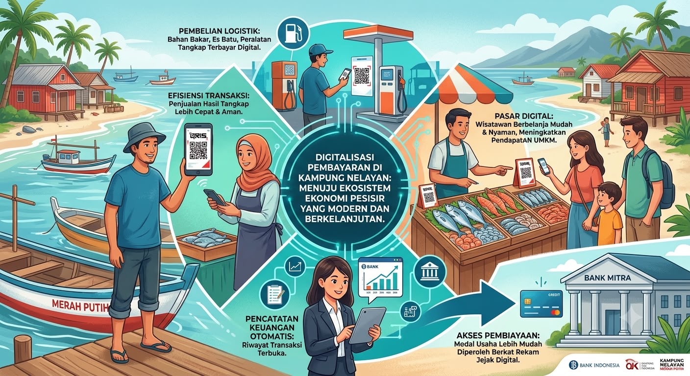 Digitalisasi Pembayaran Jadi Syarat Agar Kampung Nelayan Merah Putih di Konawe Tak Sekadar Bangun Dermaga