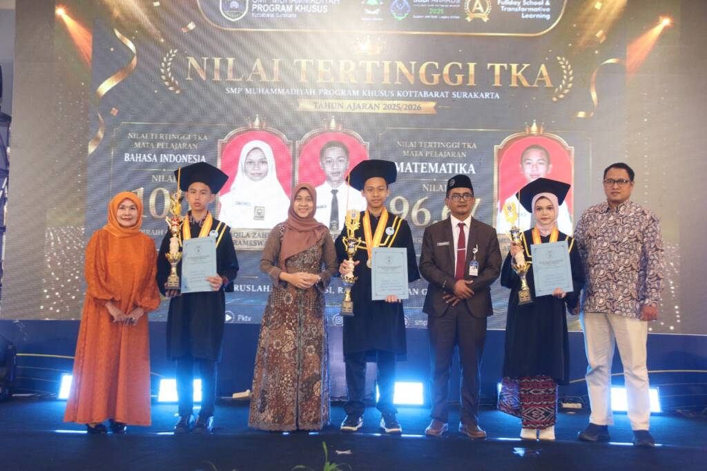 SMP Muhammadiyah PK Kottabarat Solo Luluskan 123 Siswa, Raih Rata-Rata TKA Tertinggi Se-Kota dan Peringkat 22 Nasional