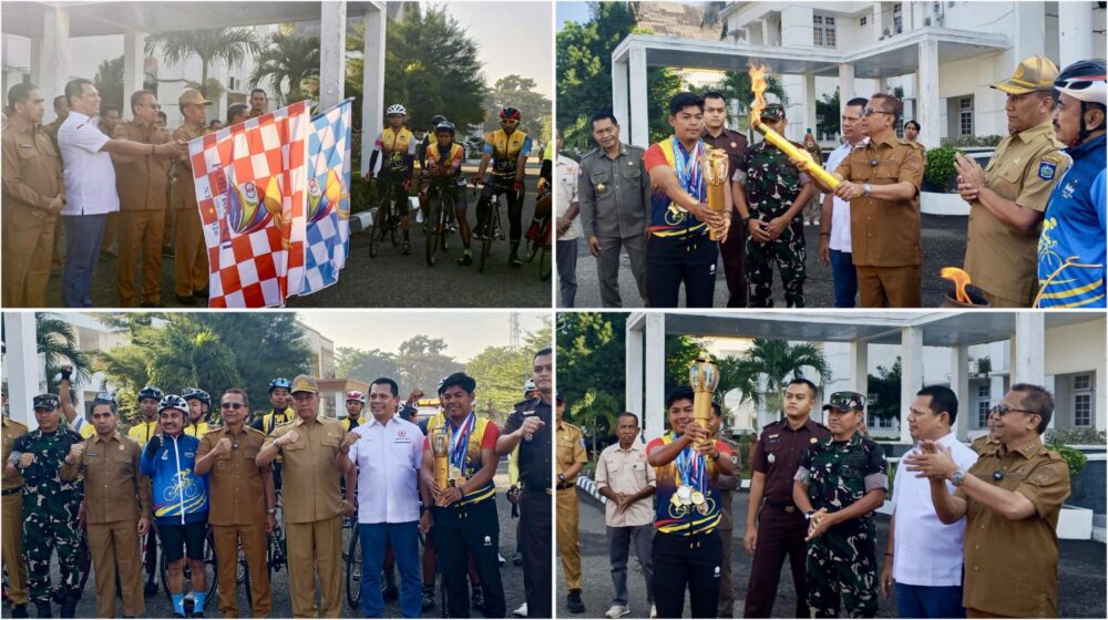 Kirab Api Porprov NTB 2026 Resmi Dimulai dari Kota Bima, Obor Dikawal Pesepeda Sejauh 456 Kilometer
