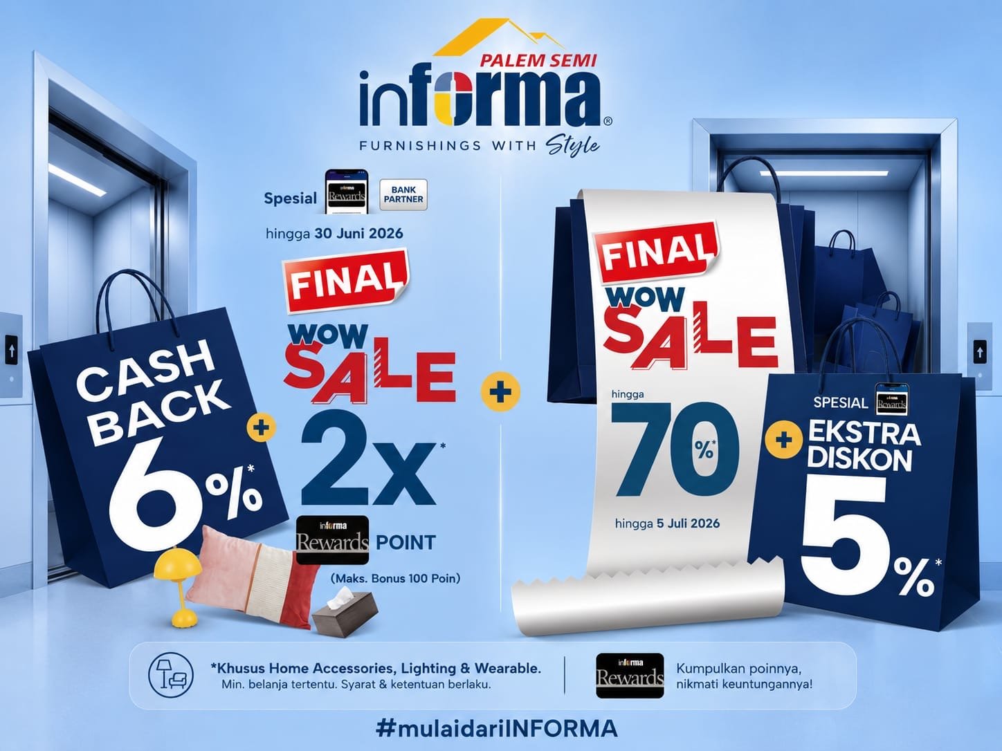Promo Final WOW Sale INFORMA Beri Diskon hingga 70 Persen di Tangerang, Berlaku 19 Juni hingga 5 Juli 2026