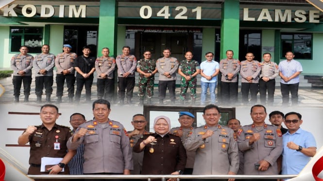 Kapolres Lampung Selatan Temui Kajari dan Dandim, Bahas Penegakan Hukum Pidana Terpadu di Kalianda
