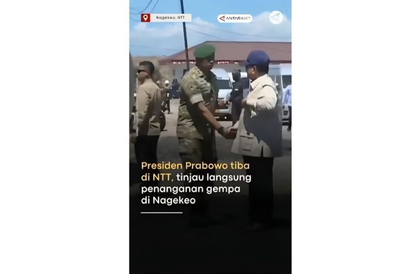 Gempa M 7,7 di Nagekeo NTT Tewaskan 103 Orang, Presiden Prabowo Tinjau Lokasi Bencana di Flores