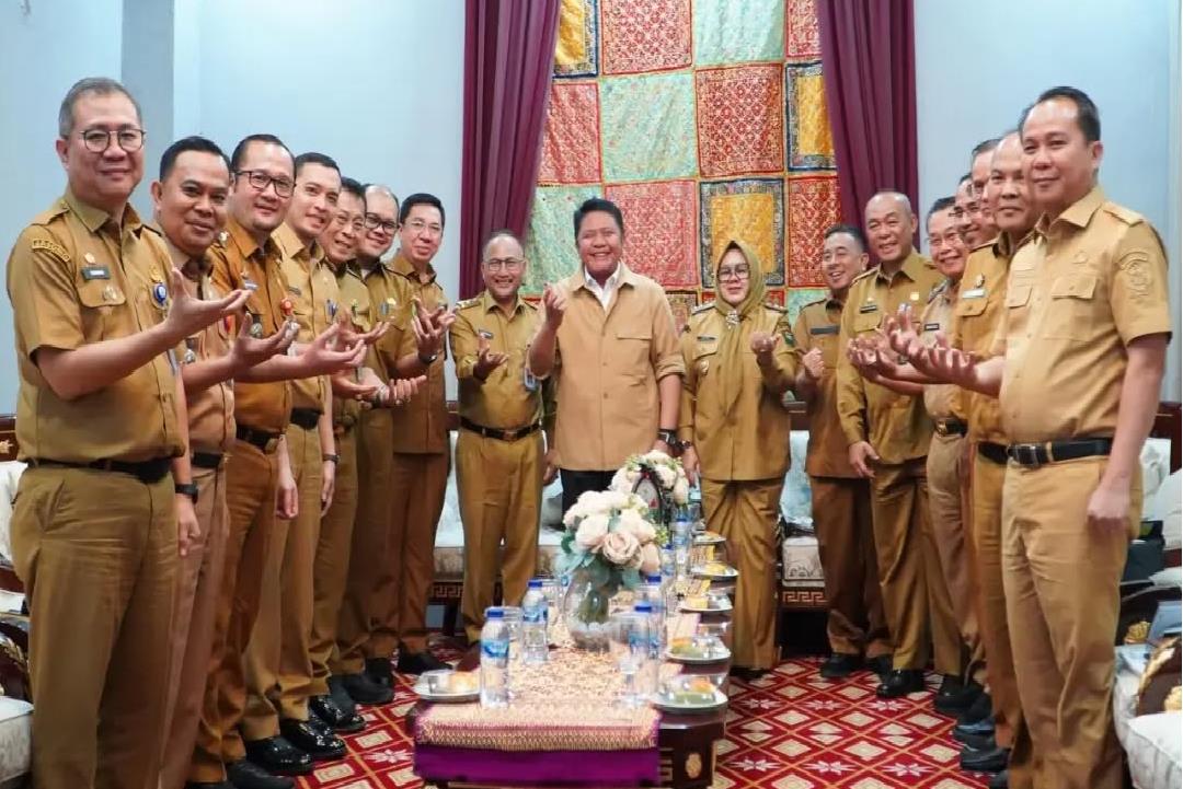 Gubernur Sumsel Herman Deru Terima Audiensi Plt. Bupati Muara Enim Sumarni di Griya Agung, Bahas Sinkronisasi Program Daerah