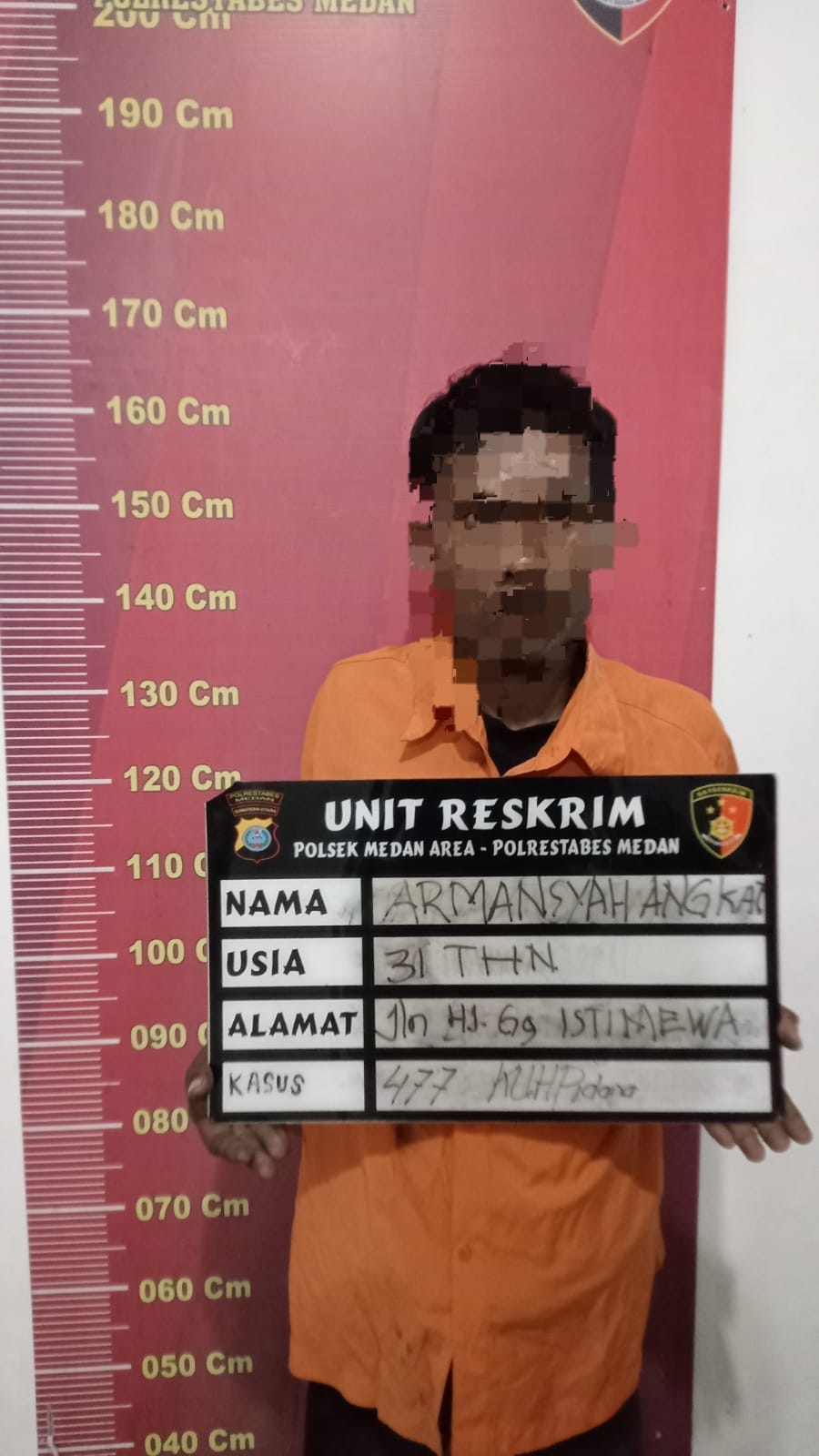 Polsek Medan Area Bekuk Residivis Curanmor di Jermal XV, Sepeda Motor Korban Belum Sempat Dijual