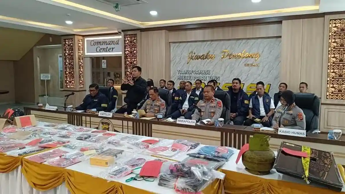 95 Pelaku Street Crime di Lampung Dibekuk Polda dalam 18 Hari, Rata-Rata Remaja Bersenjata Tajam