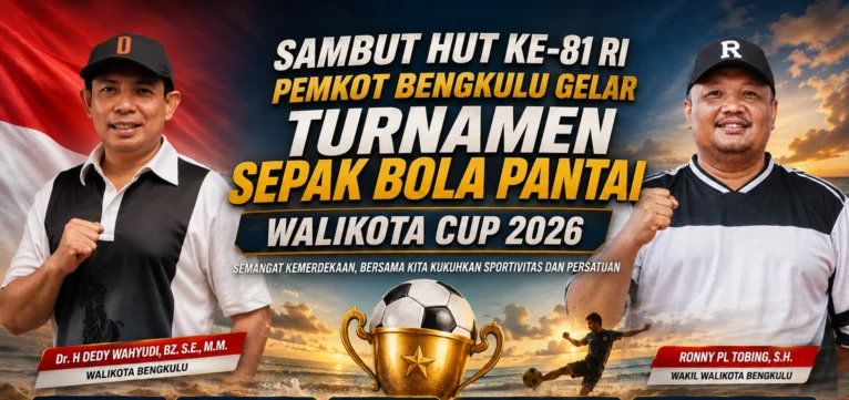 Turnamen Sepak Bola Pantai Wali Kota Cup 2026 di Bengkulu Resmi Dibuka Pendaftarannya, Gratis untuk OPD dan Kecamatan