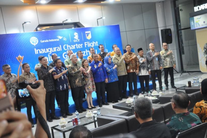 Rute Penerbangan Perdana Palu–Guangzhou Resmi Terbang, Gubernur Anwar Hafid Yakin Dorong Ekspor dan Wisata Megalit Sulteng
