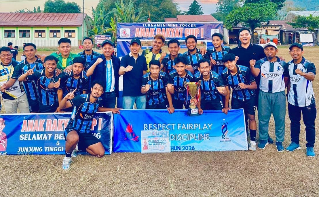 Bagatak FC Juara Turnamen Sepak Bola Anak Rakyat Cup 1 di Gowa, Rudianto Lallo Berkomitmen Gelar Tahunan