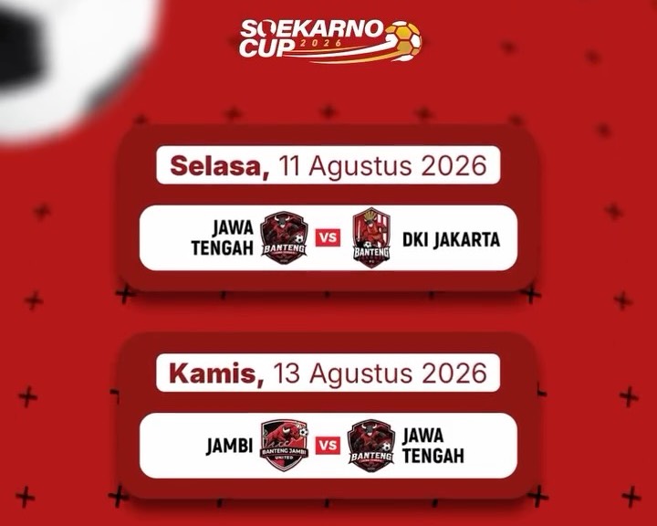 Tim Banteng Jateng Target Final di Soekarno Cup 2026, 25 Pemain Dibawa ke Gresik