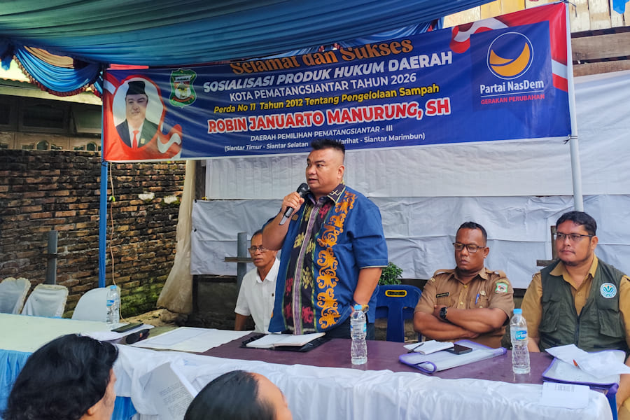 Ketua Komisi I DPRD Pematangsiantar Robin Januarto Manurung Serap Keluhan Sampah Warga Siantar Marimbun, Janji Dorong Penambahan TPS ke DLH