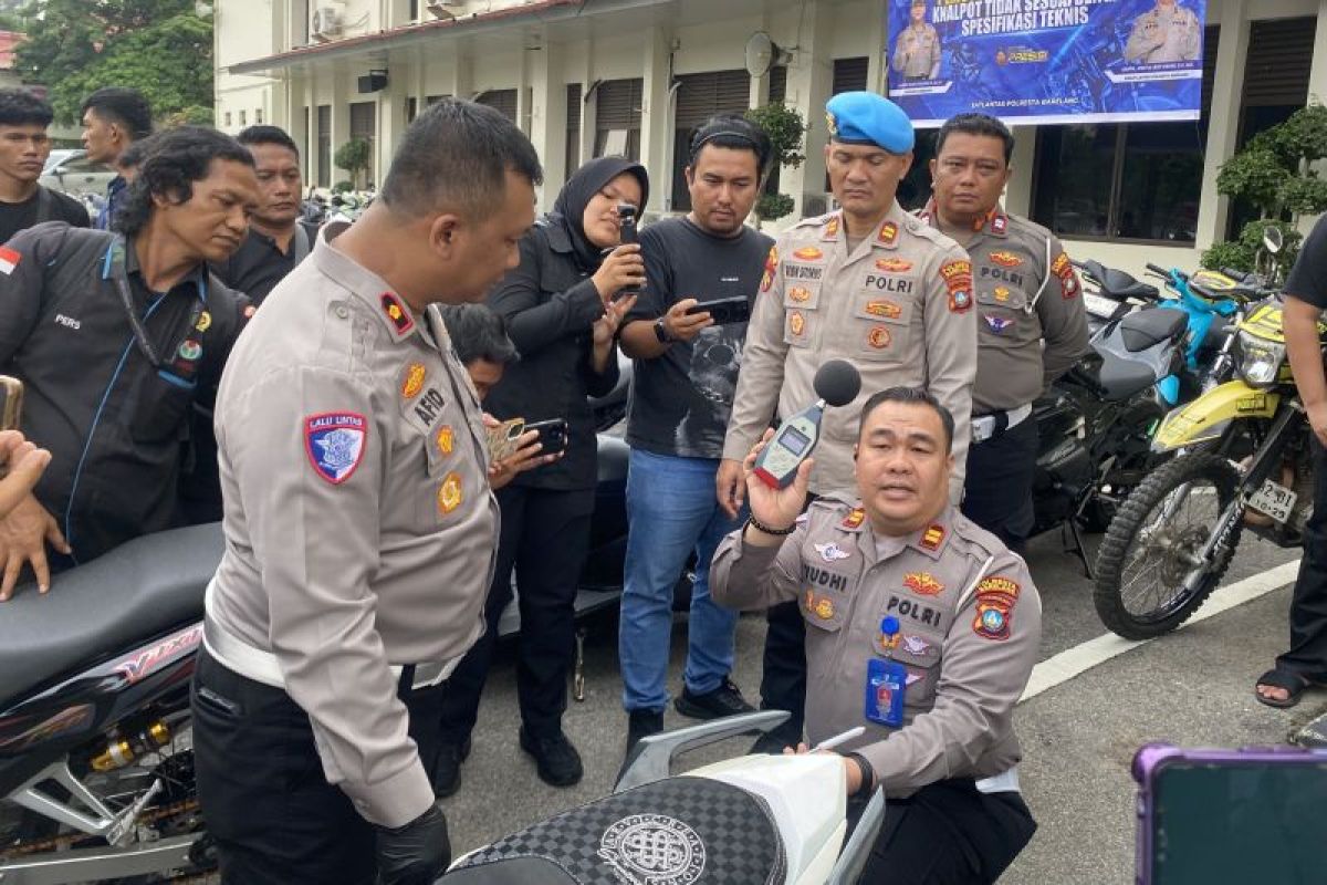 Polresta Barelang Sita 267 Motor Knalpot Brong, Kasat Lantas Sebut Bukan Disita Permanen