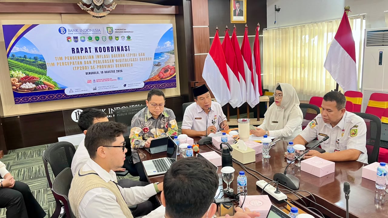 BI dan Pemprov Bengkulu Sepakati Strategi Ganda Jaga Inflasi, Perkuat Pasokan Pangan dan Digitalisasi Transaksi