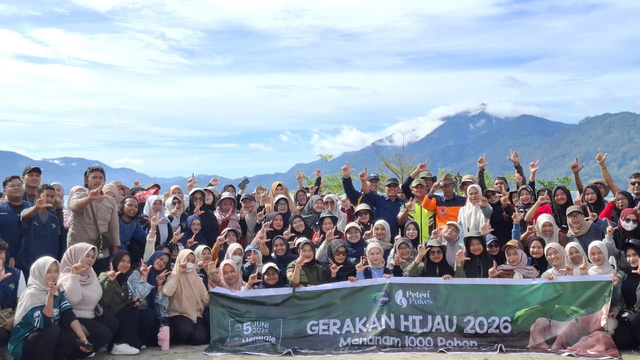 Pengurus BKMT Aceh Tengah Tanam 1.000 Pohon di Lokasi Longsor Mendale, Target Pemulihan Lahan Kritis