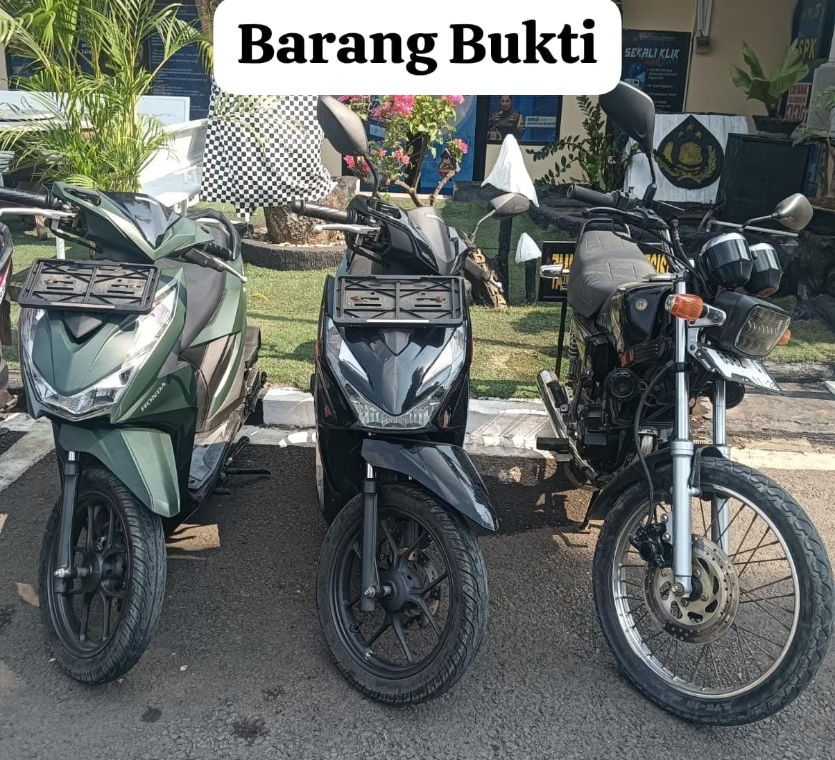 Polsek Jatiuwung Lacak Motor Curian Pakai GPS hingga Karawang, Tiga Penadah Diamankan