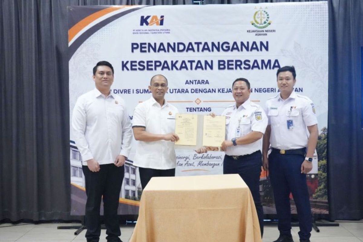 KAI Divre I Sumut Gandeng Kejari Asahan untuk Penanganan Hukum, Stasiun Kisaran Layani 338.894 Penumpang